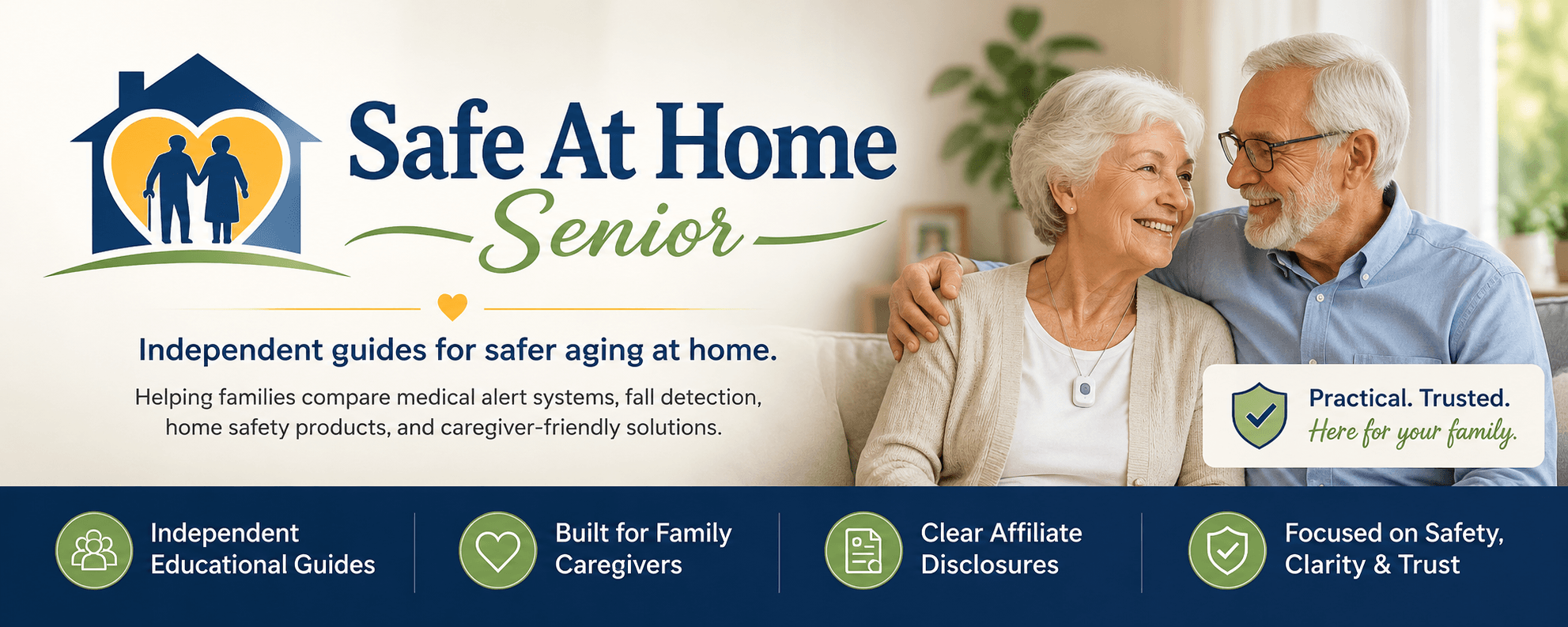 Safe At Home Senior brand banner